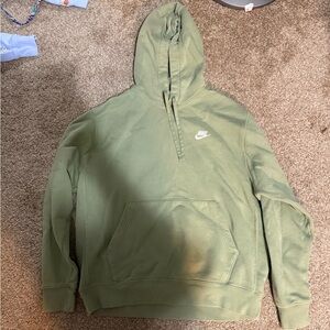 Nike Olive Green Pullover Hoodie